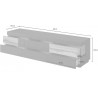 Meuble tv en bois, 6 tiroirs, Gamme florence
