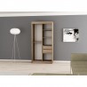 Armoire dressing,  longeur 100 cm, 2 portes , 2 pendries et 5 niches, couleur blanc,  Gamme WAVE