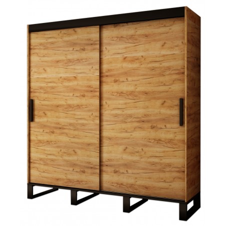 Armoire dressing,  2 portes, 2 penderies et 5 niches,  Gamme RICCIANO