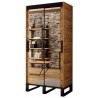 Armoire dressing,  2 portes, 2 penderies et 5 niches,  Gamme RICCIANO_T3