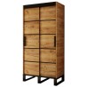 Armoire dressing,  2 portes, 2 penderies et 5 niches,  Gamme RICCIANO_V1