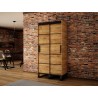 Armoire dressing,  2 portes, 2 penderies et 5 niches,  Gamme RICCIANO_V1