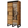 Armoire dressing,  2 portes, 2 penderies et 5 niches,  Gamme RICCIANO_V2