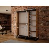 Armoire dressing,  2 portes, 2 penderies et 5 niches,  Gamme RICCIANO_V4