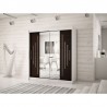 Armoire dressing,  longeur 180 cm, 2 portes, 2 penderies et 10 niches,  Gamme YORK_01