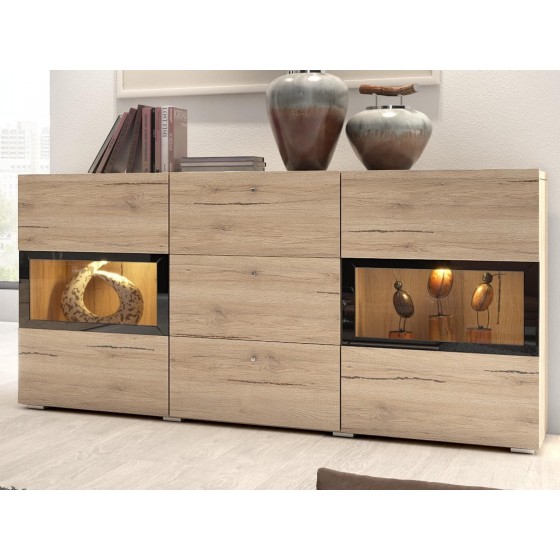 Buffet 2 portes et 3 tiroirs, Gamme Baros
