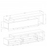 Meuble tv design, grand tiroir, Gamme evo