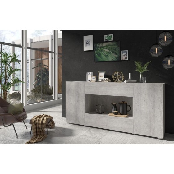 Buffet design 2 portes 2 tiroir 1 niche, Gamme notte