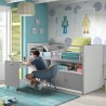 Lit compact enfant 90x200 avec bureau- Gamme bonny