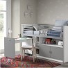 Lit compact enfant 90x200 avec bureau- Gamme bonny