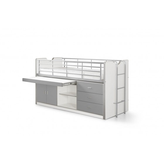Lit compact enfant 90x200 avec bureau rabattable- Gamme bonny