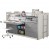 Lit compact enfant 90x200 avec bureau rabattable- Gamme bonny