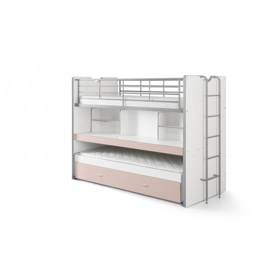 Lit superpose enfant 90x200 avec rangements , Gamme bonny