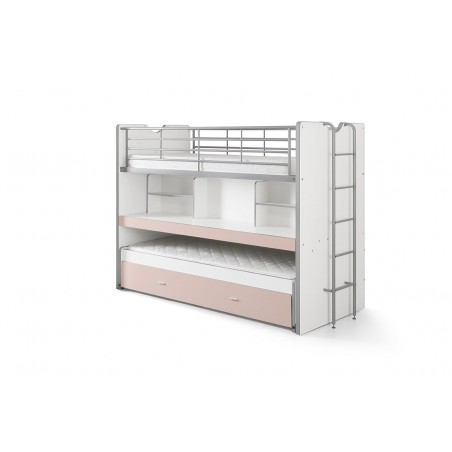 Lit superpose enfant 90x200 avec rangements , Gamme bonny