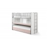Lit superpose enfant 90x200 avec rangements , Gamme bonny