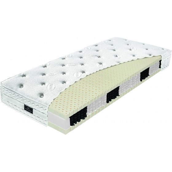 MATELAS A RESSORTS ENSACHES ET LATEX 7 ZONES 23 CM ? GAMME DREAMNIGHT