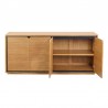 Buffet design en teck massif 4 portes, Gamme dynamic