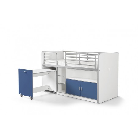 Lit compact enfant 90x200 avec bureau- Gamme bonny