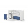 Lit compact enfant 90x200 avec bureau- Gamme bonny
