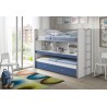 Lit superpose enfant 90x200 avec rangements , Gamme bonny