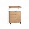 Commode 4 tiroirs, Gamme simple, marque vox