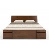 Lit en bois massif pin avec tiroirs de rangement  , Gamme nash