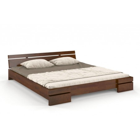 Lit double  design adulte en bois pin massif  , Gamme nash