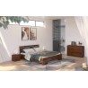 LIT CONTEMPORAIN ADULTE EN BOIS PIN MASSIF  ? GAMME NASH