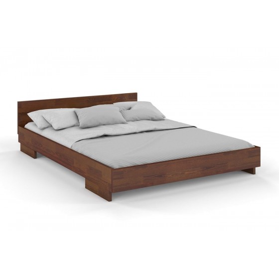 Lit bas design en  bois pin massif , Gamme slim