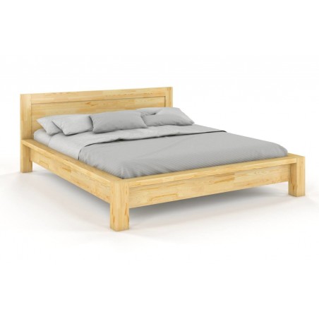 Lit  double contemporain en bois pin massif , Gamme oslo