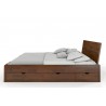 Lit double  design en pin massif avec tiroirs de rangement , Gamme indigo