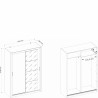 Armoire dressing design 2 portes coulissantes , Gamme concept
