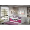 Lit enfant 90x200 avec rangements, Gamme bonny