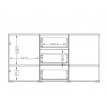 Buffet 2 portes et 3 tiroirs, Gamme Baros