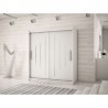 Armoire dressing,  longeur 150 cm, 2 portes, 2 penderies et 5 niches,  Gamme YORK