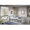 Lit enfant 90x200 avec rangements, Gamme bonny