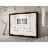 Armoire dressing,  longeur 250 cm, 3 portes, 2 penderies et 10 niches,  Gamme YORK_02