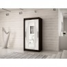 Armoire dressing,  longeur 120 cm, 2 portes, 2 penderies et 5 niches,  Gamme YORK_01