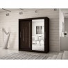 Armoire dressing,  longeur 200 cm, 2 portes, 2 penderies et 10 niches,  Gamme YORK_02