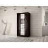 Armoire dressing,  longeur 120 cm, 2 portes, 2 penderies et 5 niches,  Gamme YORK_01