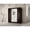 Armoire dressing,  longeur 200 cm, 2 portes, 2 penderies et 10 niches,  Gamme YORK_01