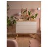 Commode 3 tiroirs, Gamme nature Blanc Oui