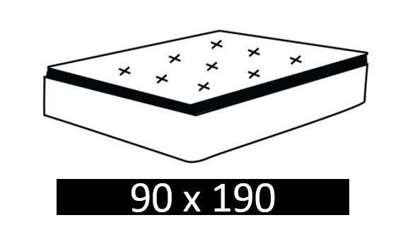 Dimension Matelas : 90 x 190