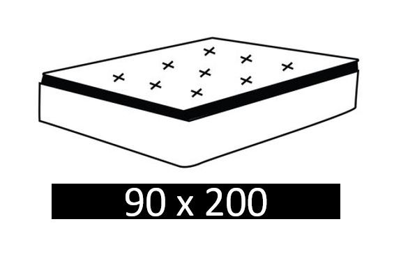 Dimension Matelas : 90 x 200